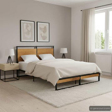 vidaXL Bedframe metaal 120x200 cm, Verzenden, Nieuw