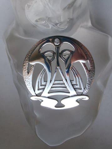Zilver - Hanger - Broche in Art Nouveau-stijl, Antiek en Kunst