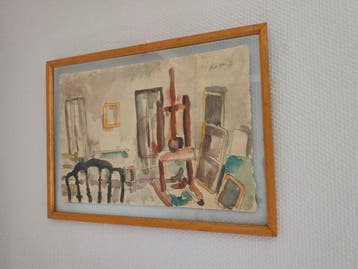 Jean Estève-Silly (1912-1978) - Aquarelle datelier