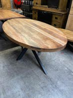 Eettafel ovaal, mangohout (nieuw, A-keuze)