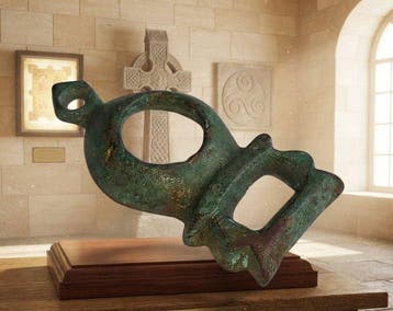 Keltisch Brons Een zeldzame, mooie hanger-amulet.