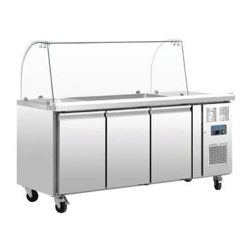U serie gekoelde saladette 3-deurs | Met glazen, Verzenden, Nieuw in verpakking