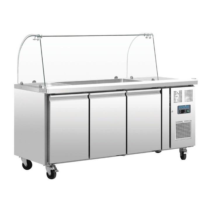 U serie gekoelde saladette 3-deurs | Met glazen, Articles professionnels, Horeca | Équipement de cuisine, Envoi