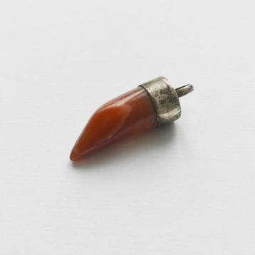 Oud-Indochinese bergstammen agaat Tijgertand-kraal talisman