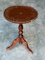 Middentafel - Hout, Metaal - antiek bijzettafeltje
