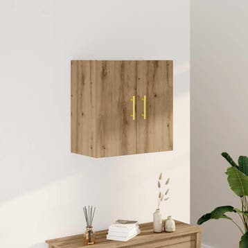 vidaXL Wandkast 60x31x60 cm bewerkt hout artisanaal, Verzenden