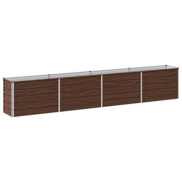 vidaXL Verhoogde Tuinbak Zwart 320 x 40 x 55 cm koudgewalst, Verzenden