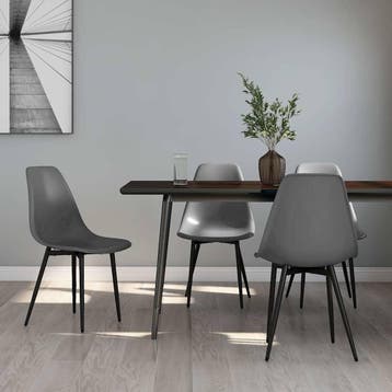 Eetkamerstoelen 4 stuks - 59% korting, retour deal!, Kunststof, Gebruikt, Verzenden, Vier
