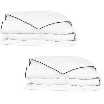 vidaXL Winterdekbedden 2 st 155x220 cm dons, Verzenden, Nieuw