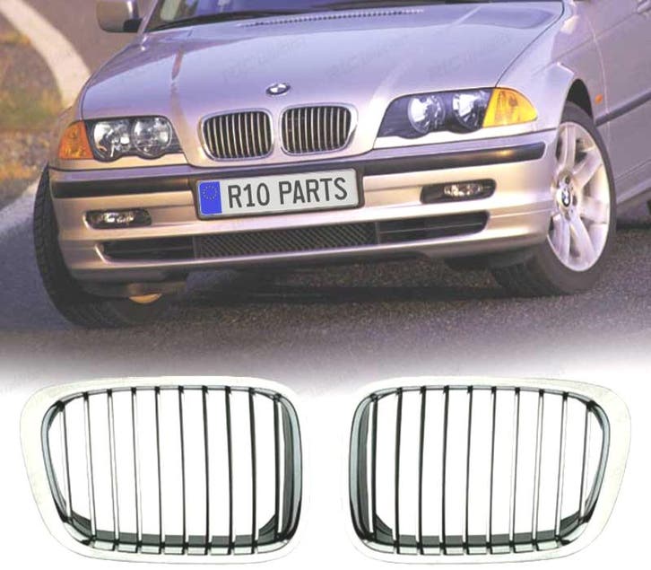 CALANDRES BMW E46 BERLINE 98-01 COMPACT 00-05 CHROMÉ, Auto-onderdelen, Carrosserie, Verzenden