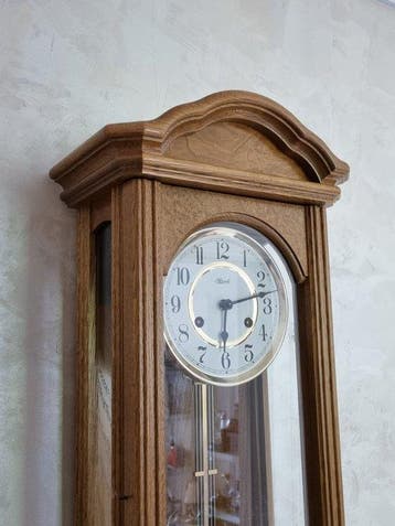 Wandklok - Hermle Wanduhr - Eichenholz - 1990-2000