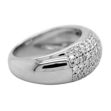 Ring - 18 karaat Witgoud Diamant (Natuurlijk)