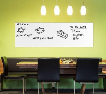 Krijtbord bord sticker muursticker deur whiteboard + KRIJT 4, Huis en Inrichting, Badkamer | Badtextiel en Accessoires, Verzenden