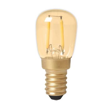 Filament LED Schakelbordlamp Gold 136lm Ø26mm E14 1.5W, Verzenden, Nieuw