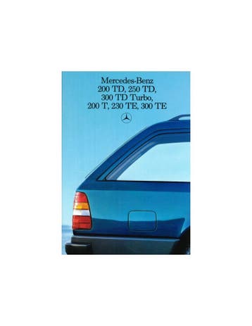 1985 MERCEDES BENZ E KLASSE ESTATE BROCHURE NEDERLANDS, Nieuw