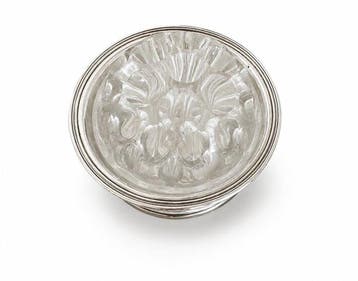 Vaas - .800 zilver - Floral Frog, Antiek en Kunst