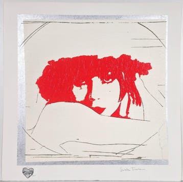 Giosetta Fioroni (1932) - Doppio liberty Rosso, Antiek en Kunst