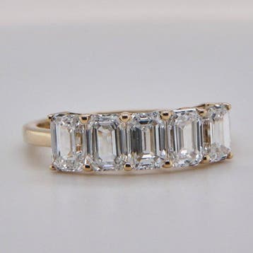 Zonder minimumprijs - Ring - 14 karaat Geel goud - 2.36ct., Handtassen en Accessoires, Ringen, Nieuw