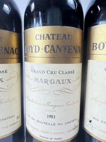 1981 Chateau Boyd-Cantenac - Margaux 3ème Grand Cru Classé -, Verzamelen, Nieuw
