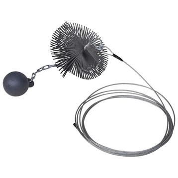 vidaXL Schoorsteenveegborstel rond Ø 15 cm, Doe-het-zelf en Bouw, Verzenden, Nieuw