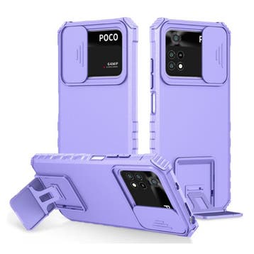 Xiaomi Poco X3 Pro - Kickstand Hoesje met Camera Slide -, Verzenden