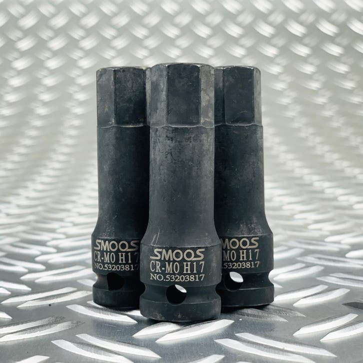 Smoos Losse inbus krachtdop H12 met 1/2 opname - 3 stuks -, Doe-het-zelf en Bouw, Gereedschap | Handgereedschap, Ophalen of Verzenden