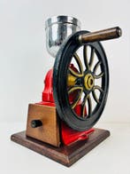 Koffiemolen - Antieke Gietijzeren Koffiemolen met groot, Antiek en Kunst, Antiek | Keukengerei