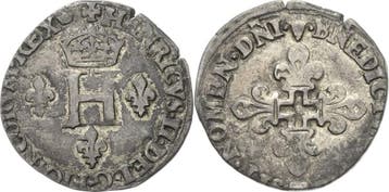 1/2 Teston 1550, Frankreich Heinrich Ii 1547-1559, Verzenden