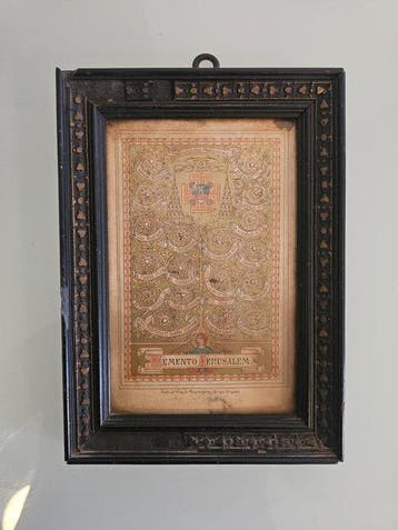 Relique - Bois - 1800-1850 - Mémento de Jérusalem