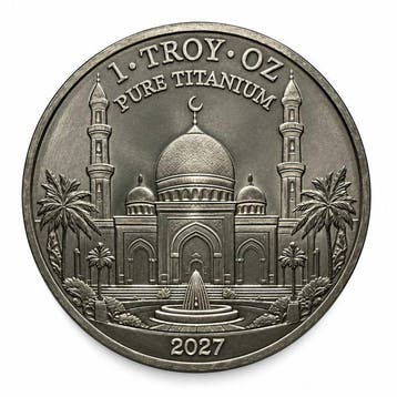 Verenigde Staten. 10 x 2027 1 oz Titanium Shahada Mosque