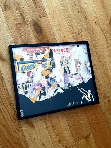 Jerome Mesnager et Lasveguix - Urban Wall - 40x50cm