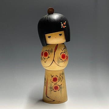 Okappa Kokeshi / poupée kokeshi à coiffure bob de 28 cm -, Antiquités & Art