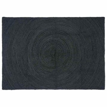 vidaXL Vloerkleden Donkergrijs 140 x 200 cm Jute, Verzenden, Nieuw