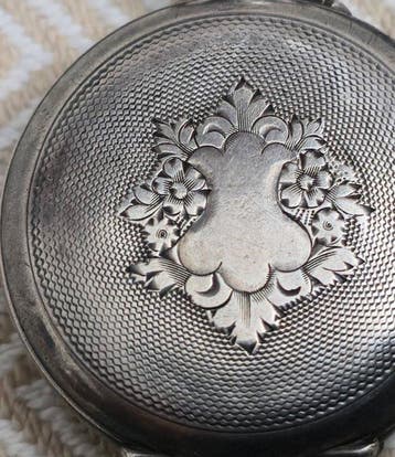 Reloj de bolsillo antiguo - pocket watch plata maciza solid, Handtassen en Accessoires, Nieuw