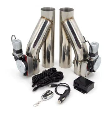 Dual RVS Uitlaat klep 2,5inch met afstands bediening, Auto-onderdelen, Ophalen of Verzenden, Nieuw