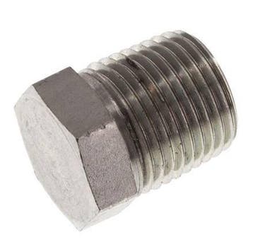 Bouchon de fermeture 1/2 NPT mâle en acier zingué avec Hex, Verzenden, Nieuw