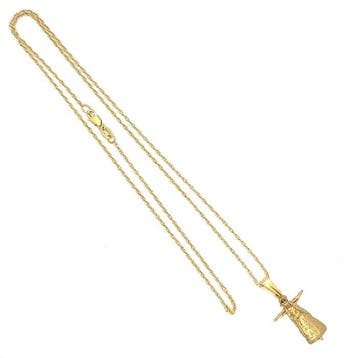 Ketting met hanger - 18 karaat Geel goud