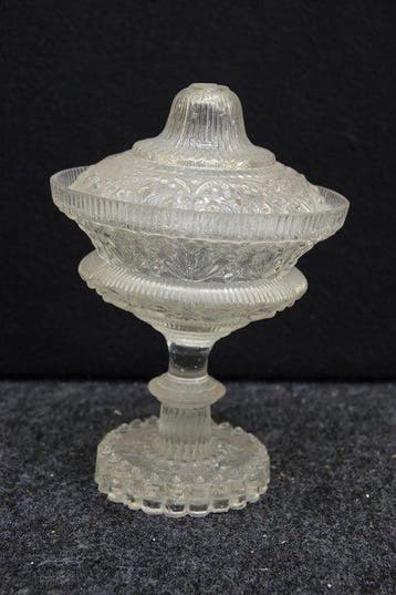 Val Saint Lambert - Bonbon mand - Glas - glazen bonbonnière, Antiek en Kunst