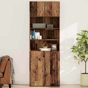 vidaXL Wandkast Oud hout 80 x 42.5 x 40 cm Bewerkt hout, Verzenden, Nieuw