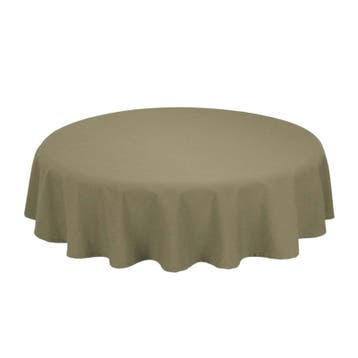 Tafelkleed Rond Olive Groen 230cm Ø - Treb SP, Huis en Inrichting, Verzenden, Nieuw, Overige kleuren, Tafelkleed of Tafelzeil