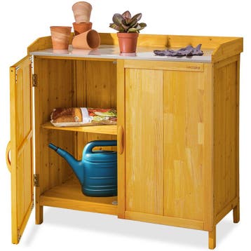 Planten tafel Vita met onderkast - bruin, Verzenden