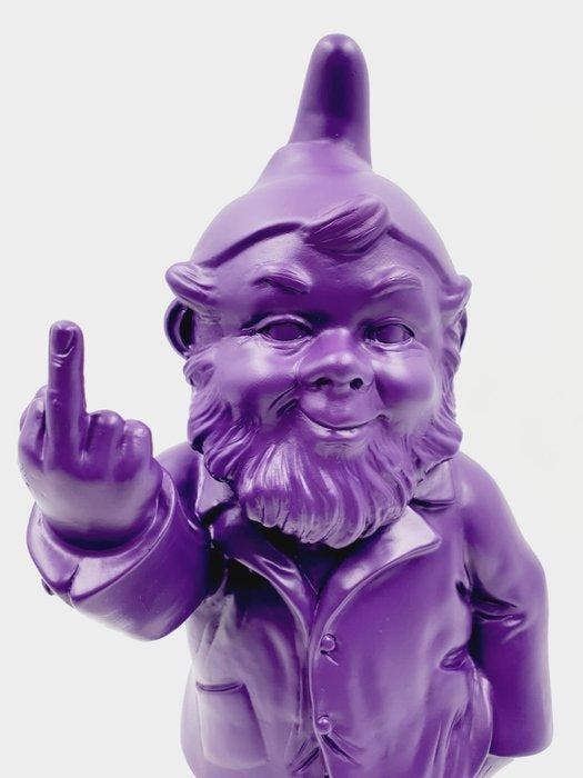 Ottmar Hörl (1950) - Sponti Activist Gnome Purple, Antiek en Kunst, Kunst | Designobjecten