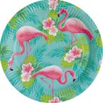 Hawaii Borden Flamingo Paradise 23cm 8st, Verzenden, Nieuw
