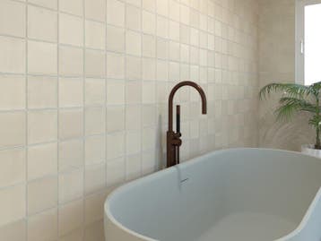 Wandtegel Ragno Sense Nude Handvorm Creme Mat 13x13, Doe-het-zelf en Bouw, Keramiek, Nieuw, Minder dan 20 cm, 10 m² of meer