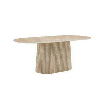 Jamaica eettafel, sintered stone, travertin beige, Maison & Meubles, Tables | Tables à manger