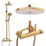 Regendouche Gouden Set | ANTI-CALC | Laatste Stuks!, Doe-het-zelf en Bouw, Sanitair, Ophalen of Verzenden, Nieuw, Inox, Douche