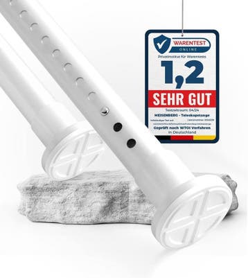 Spanstang 260-310cm | Retour Deal | 33% korting, direct weg!, Huis en Inrichting, Verzenden, Zo goed als nieuw, Wit