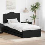 vidaXL Bedframe met lade met opslag Zwart 90 x 190 cm, Verzenden
