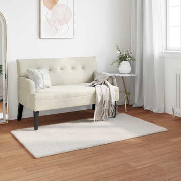 vidaXL Antislip vloerkleed van imitatie konijnenbont OLITE, Verzenden