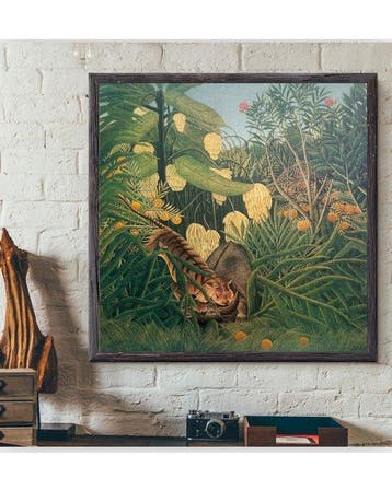 Henri Rousseau (1844-1910) - Tiger Attacking a Buffalo